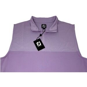 FootJoy Foot Joy FJ Heather Yoke 1/2 Zip Vest Large Levander Golf Mens Large NWT